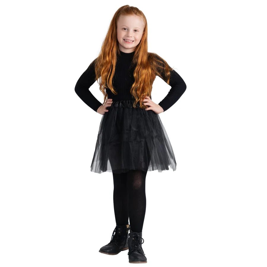 4 Layered Tutu Skirt Black