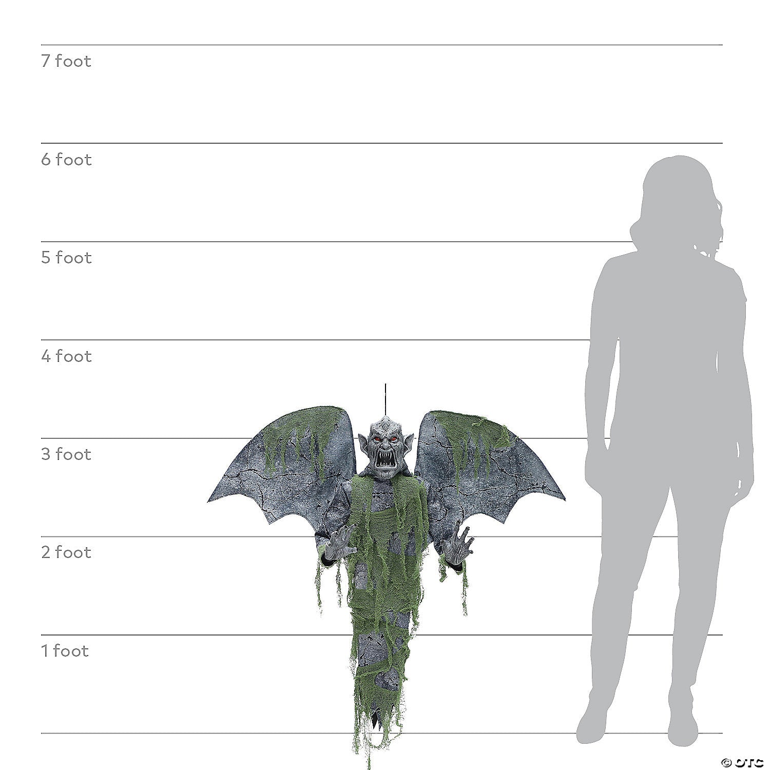 40" Hanging Gargoyle