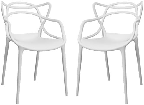 Colorful Modern Design Plastic Chair White