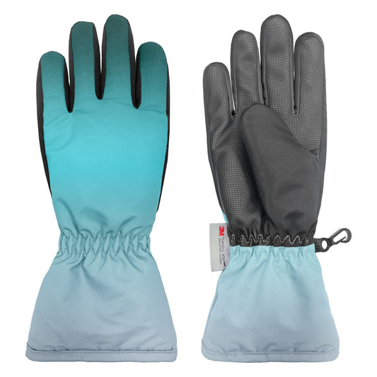 TIE-DYE PRINT SNOWBOARD GLOVE - SIZE 4-6x TEAL