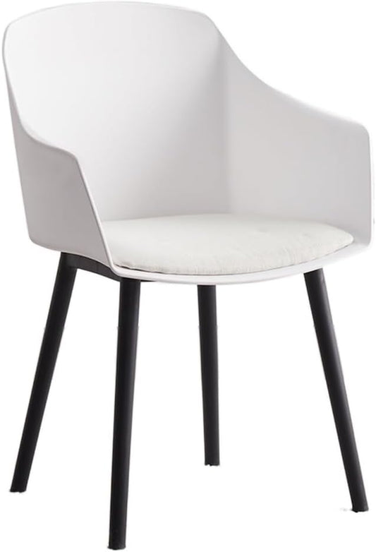 Nordic Style PP Plastic Dining Chair White