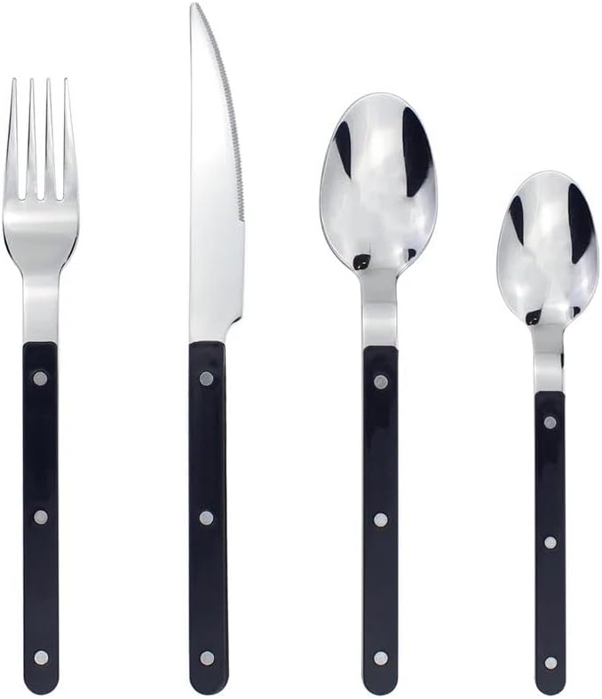 16-Piece Cutlery Set Black