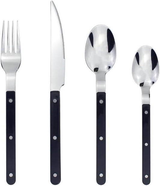 16-Piece Cutlery Set Black