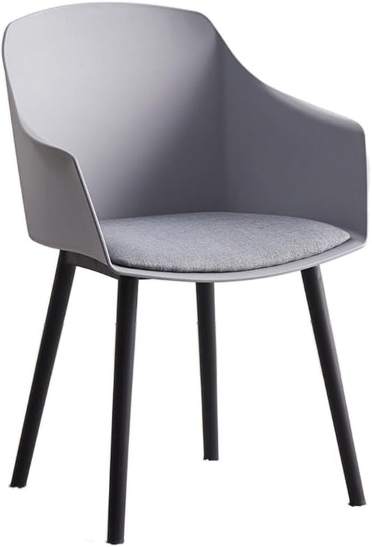 Nordic Style PP Plastic Dining Chair Grey