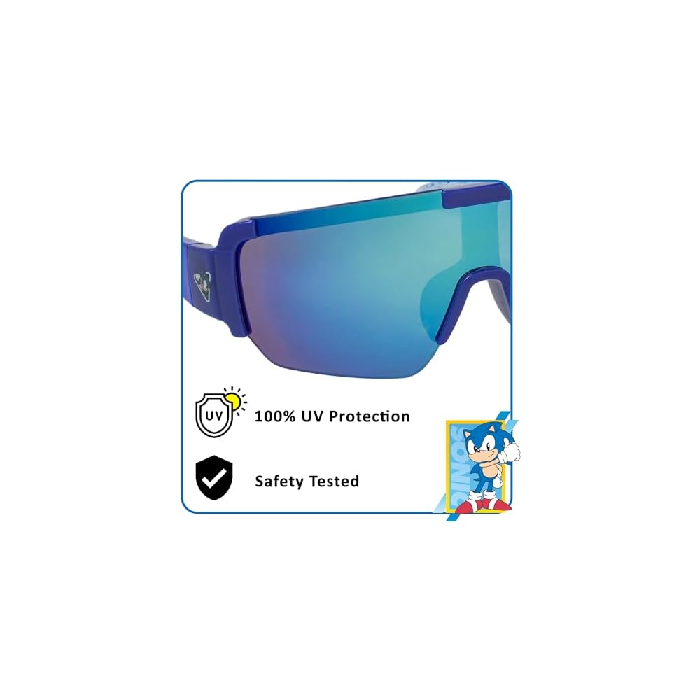 Sega Sonic Blue Large Lens Rimless