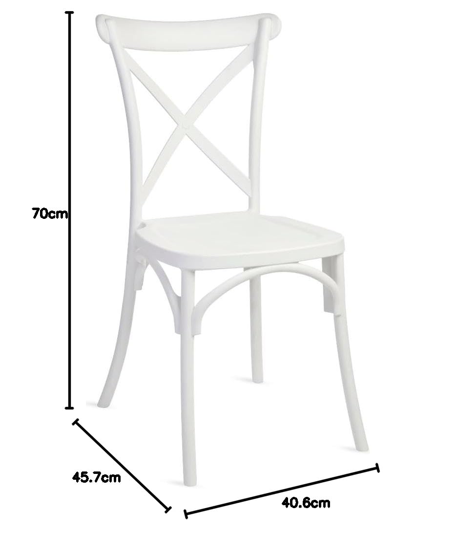 Outdoor Events Restaurant Nordic Buy Furniture Silla Stackable PP White
