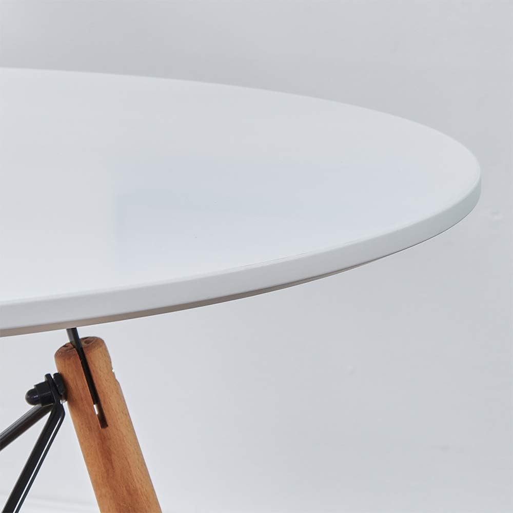 Modern Minimalist Small Round Table Casual Business White