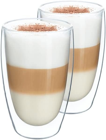 Double Wall Latte Macchiato Glasses 475ml