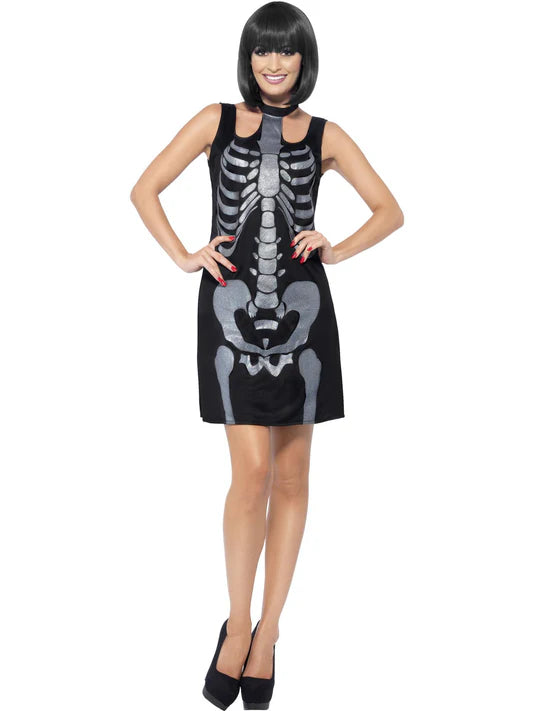 SKELETON COSTUME, BLACK