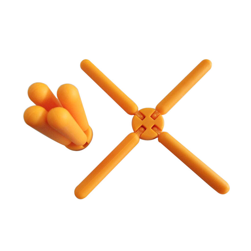 Yellow silicone trivet