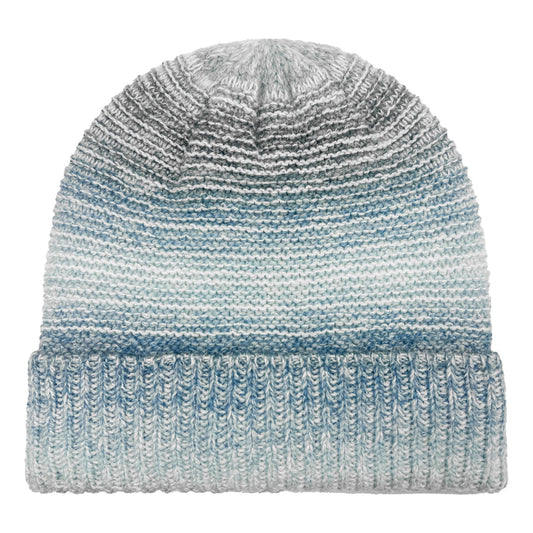 GIRLS OMBRE SPACEDYE CUFF HAT BLUE