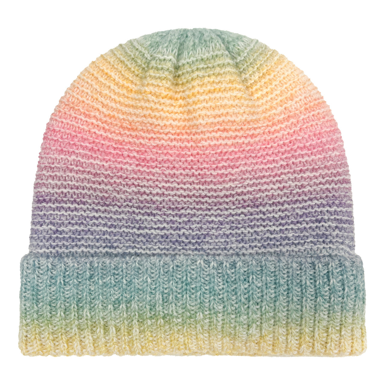 GIRLS OMBRE SPACEDYE CUFF HAT RAINBOW