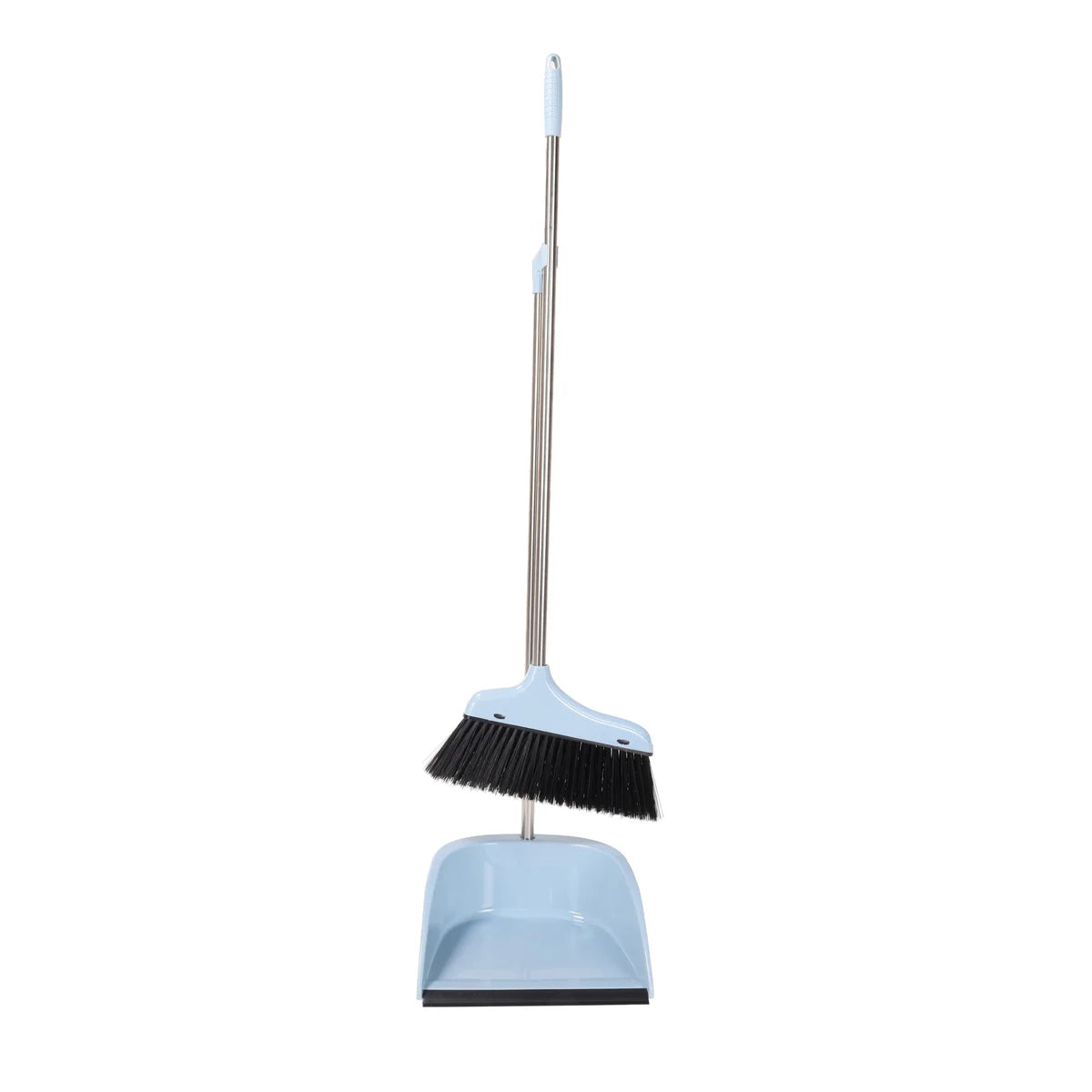 Heavy Duty Dustpan with Broom Set Blue