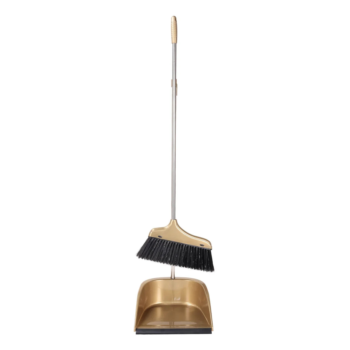 Heavy Duty Dustpan with Broom Set Gold