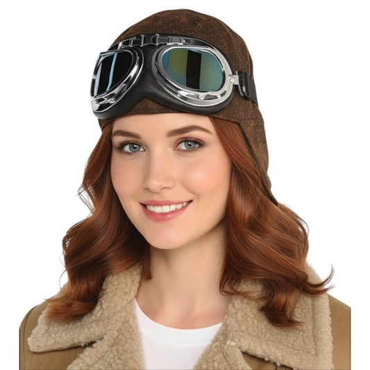 Aviator Hat with Goggles