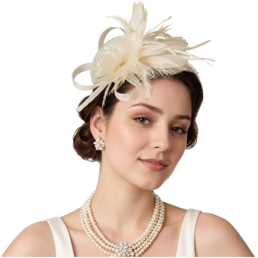 Ivory Fascinator