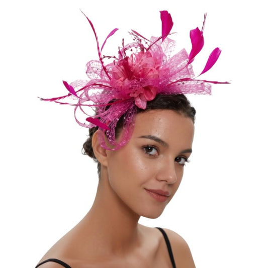 Hot Pink  Fascinator