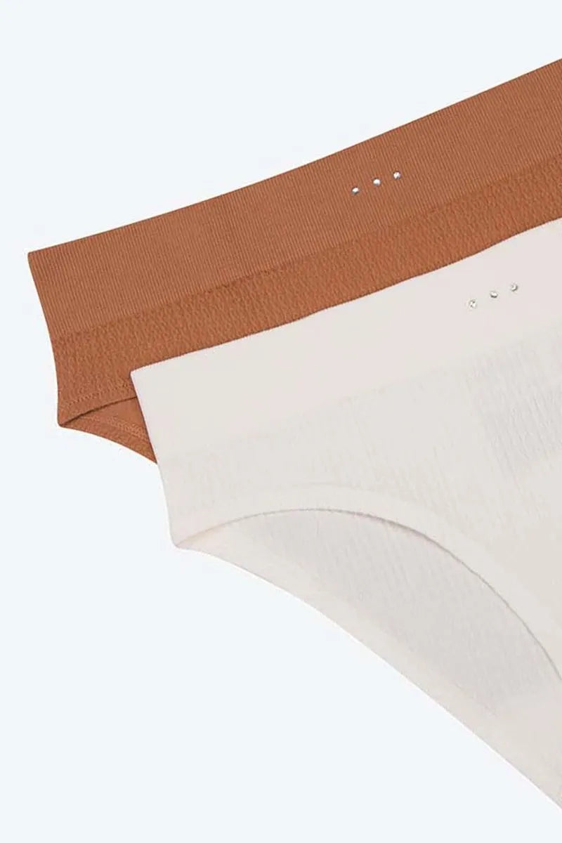 Panty Hipster Con Talle Alto En Seamless Paquete X2