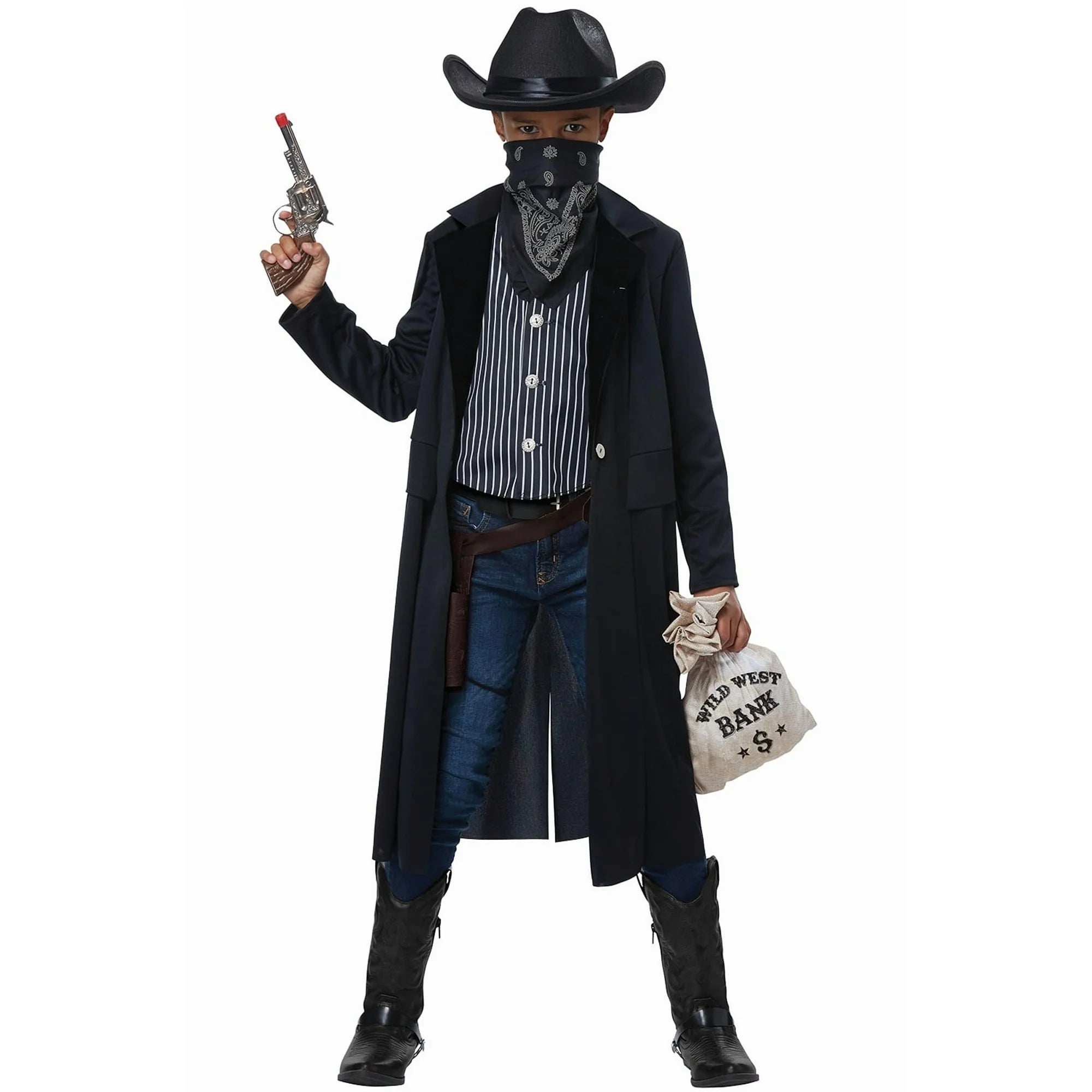 Wild West Kids Gunslinger Cosplay Costume Set
