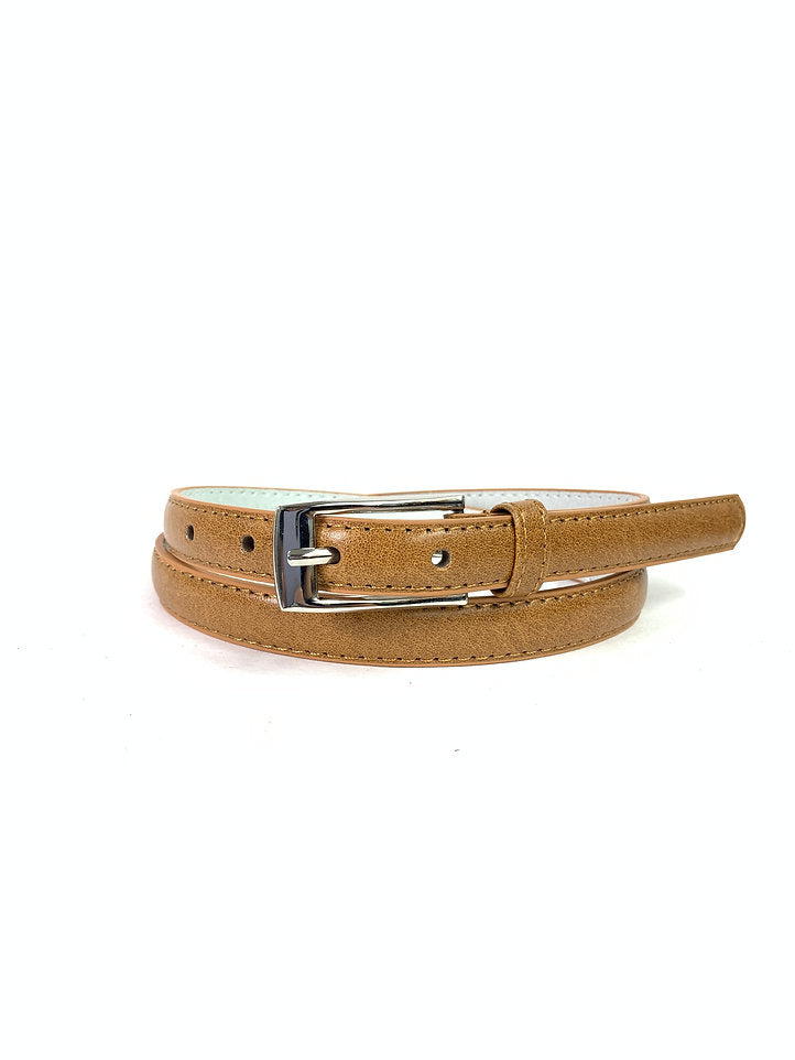 Women's Thin Belt Tan