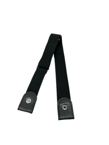 No Buckle Elastic Belt Black