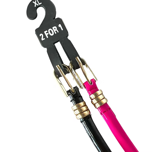 2 in 1 Women's Thin Belt Neon Pink