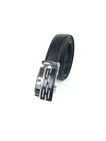 Automatic Buckle Belt Silver Black