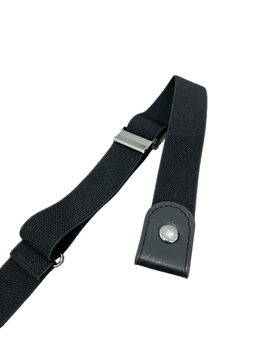 No Buckle Elastic Belt Black