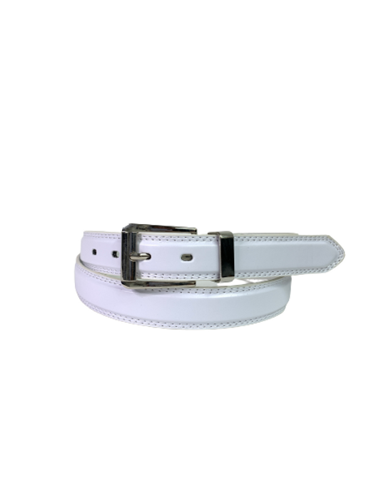 Men's Dress Belt White