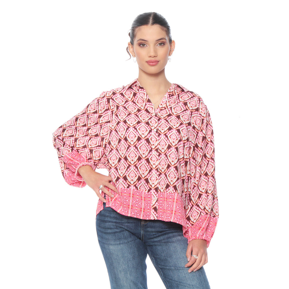 Blouse Henna/Ecru/Rose  - Zac & Rachel