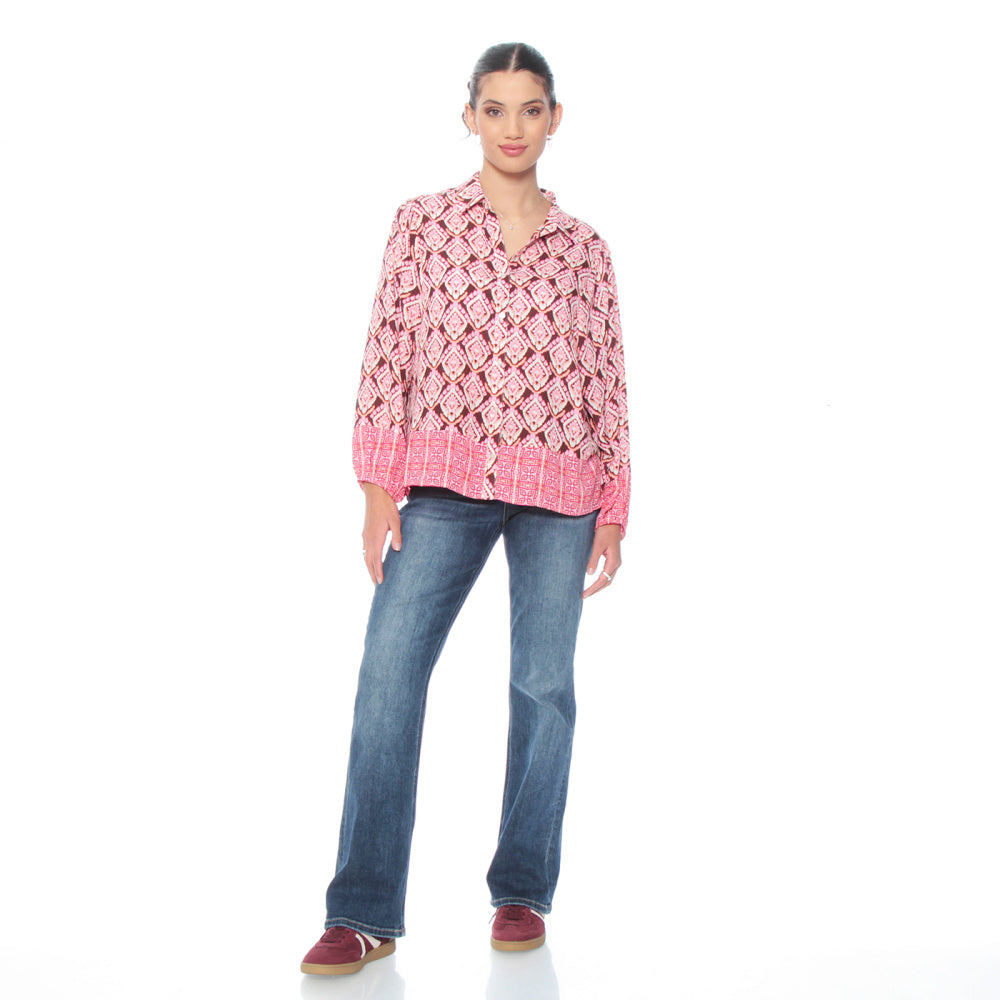 Blouse Henna/Ecru/Rose  - Zac & Rachel