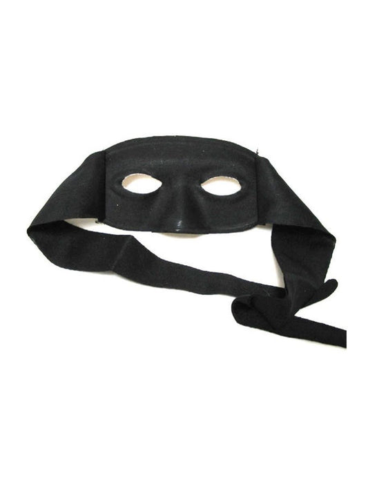 Mask-Eye-Tie On Black
