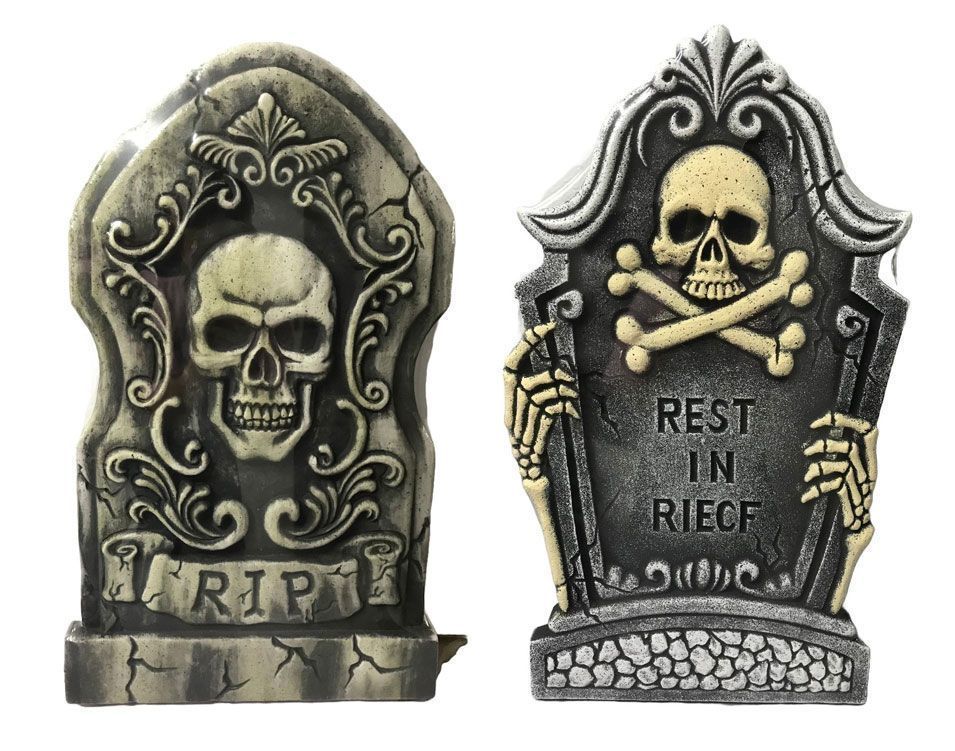 26" Tombstone Skull Rip