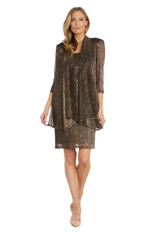 Metallic Sleeveless Dress  - RM Richards