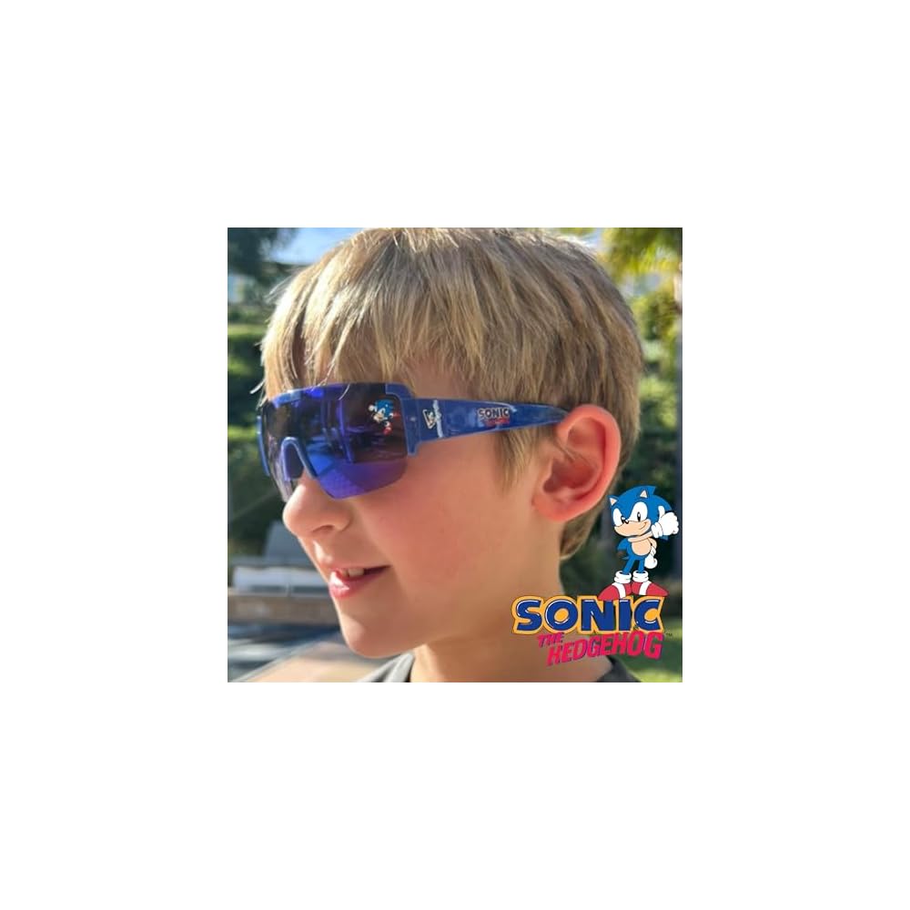 Sega Sonic Blue Large Lens Rimless