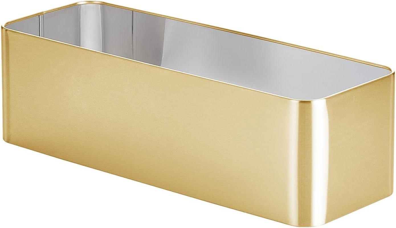Patton Toilet Tissue Bin Brass  6 x 17 x 5 Steel