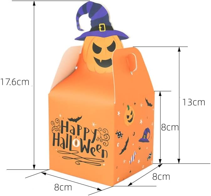 Treat Box Halloween 9.84in 4PK