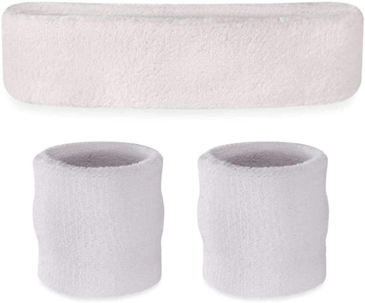 Sweatband Sets White