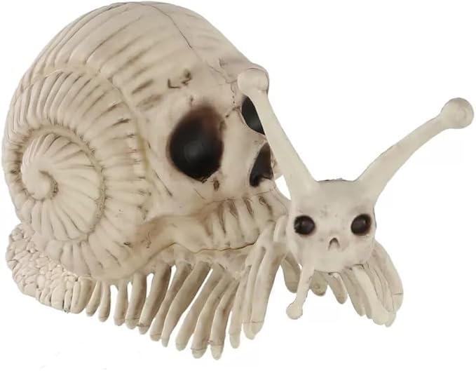 Skeleton Snail 3.75x8.5x4"