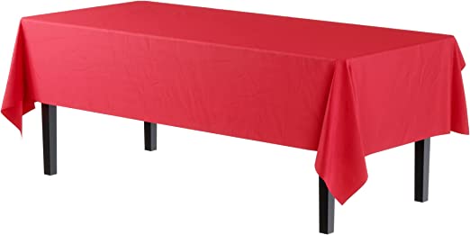 54" X 108" Table cover 0.075mm Red
