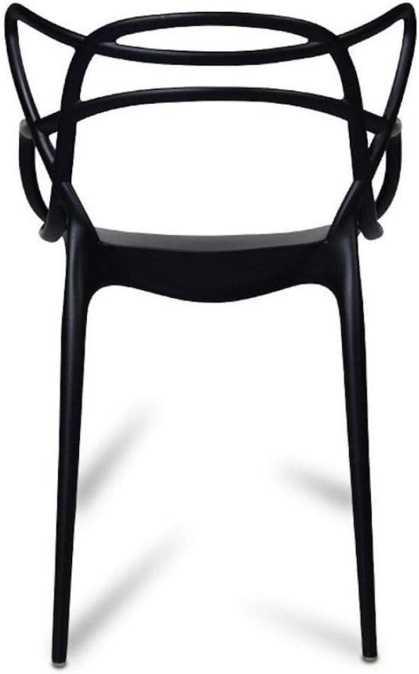 Colorful Modern Design Plastic Chair Black