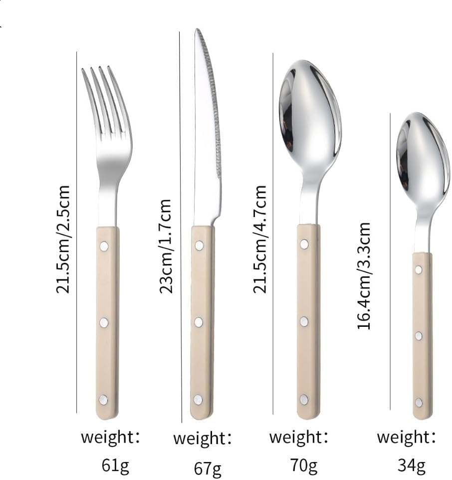 16-Piece Cutlery Set Cream