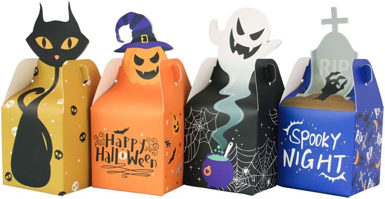 Treat Box Halloween 9.84in 4PK