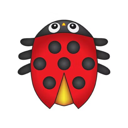 Ladybug MicroKite  3.9" x  3.7"