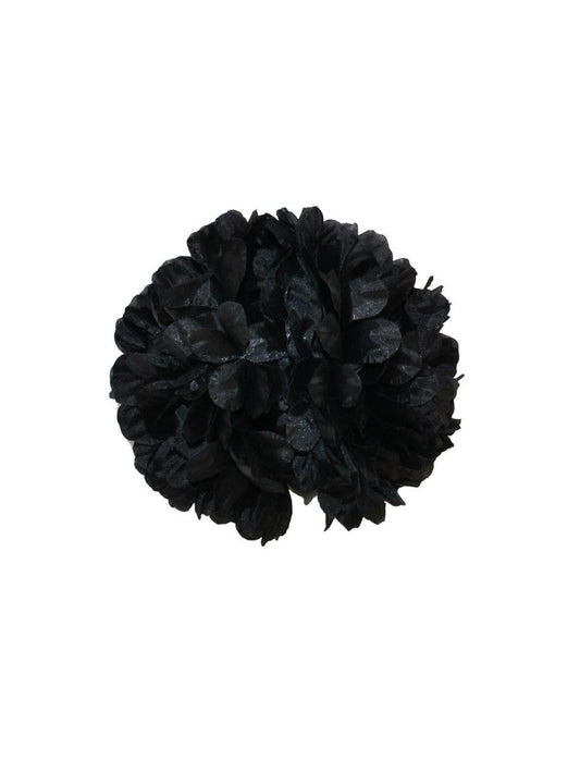 Hair Clip-Pom Pom-5"-Black