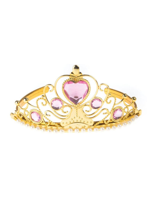 Crown-Gold w/Pink Stone