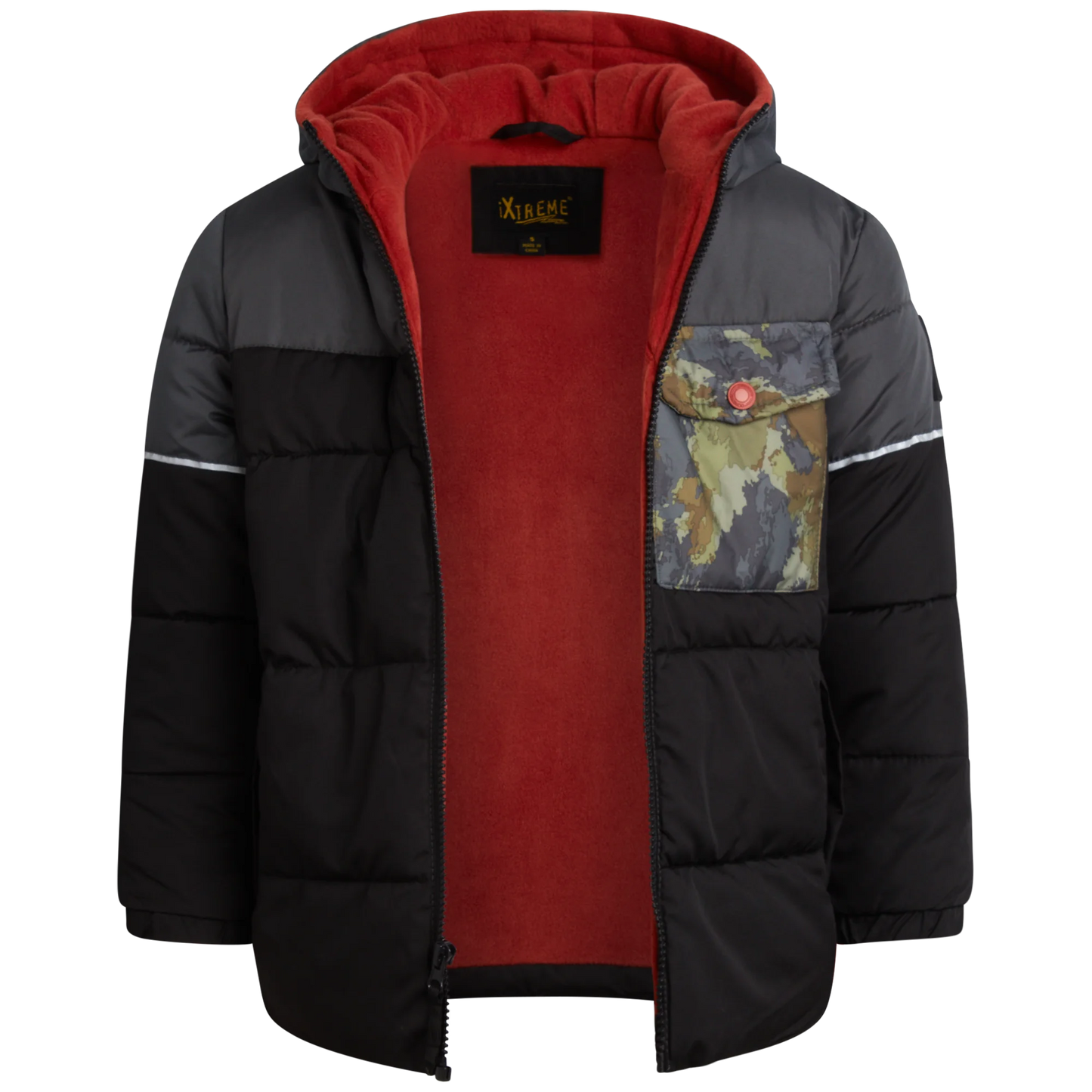 Printed Camo Snowsuit Black