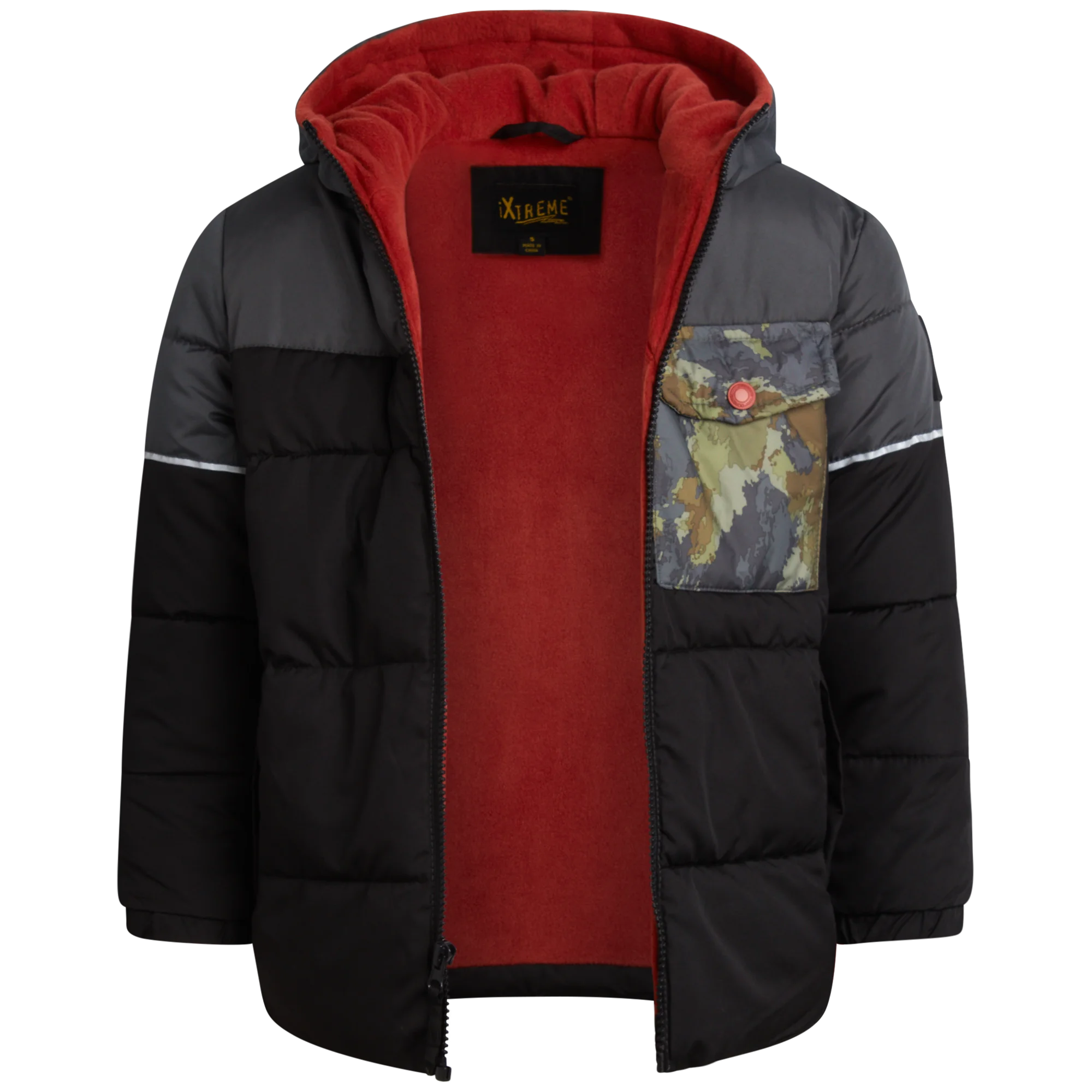 Printed Camo Snowsuit Black