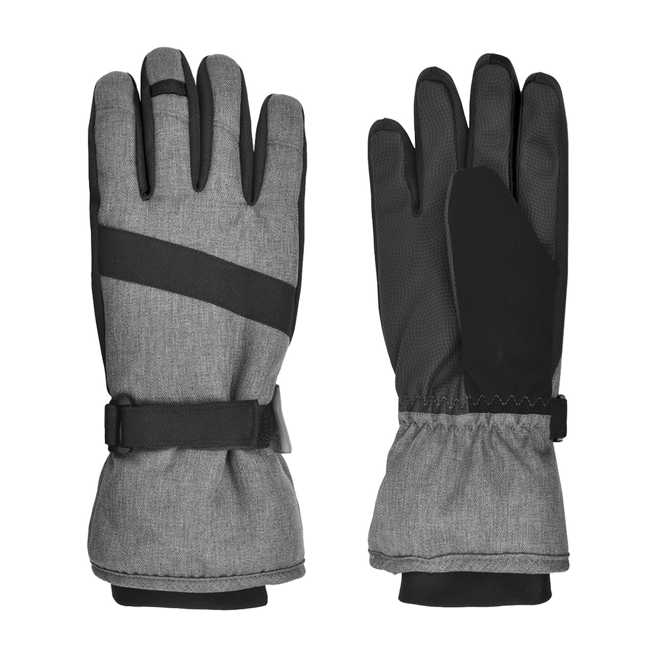 HEATHERED TASLON SKI GLOVE - SIZE 4-7 BOYS