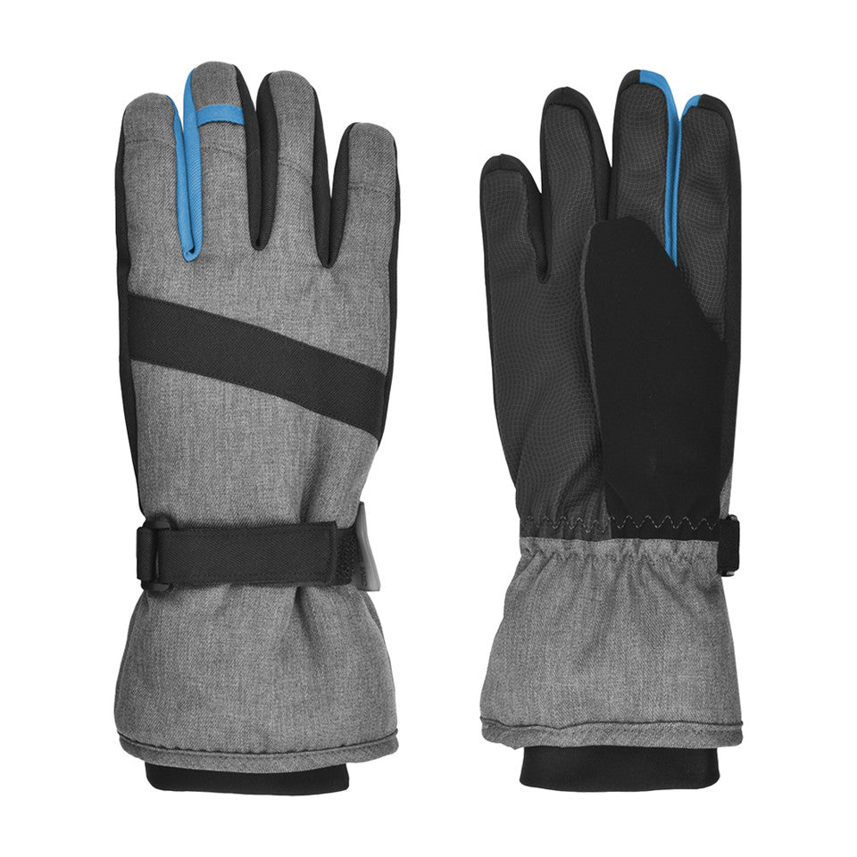 HEATHERED TASLON SKI GLOVE - SIZE 8-16 BOYS